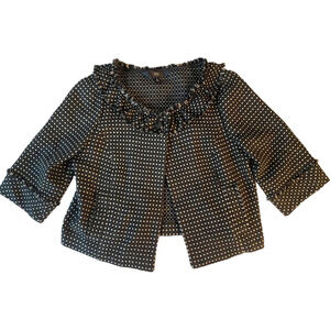 women's size L Mossimo jacket Black and White tweed with a textured